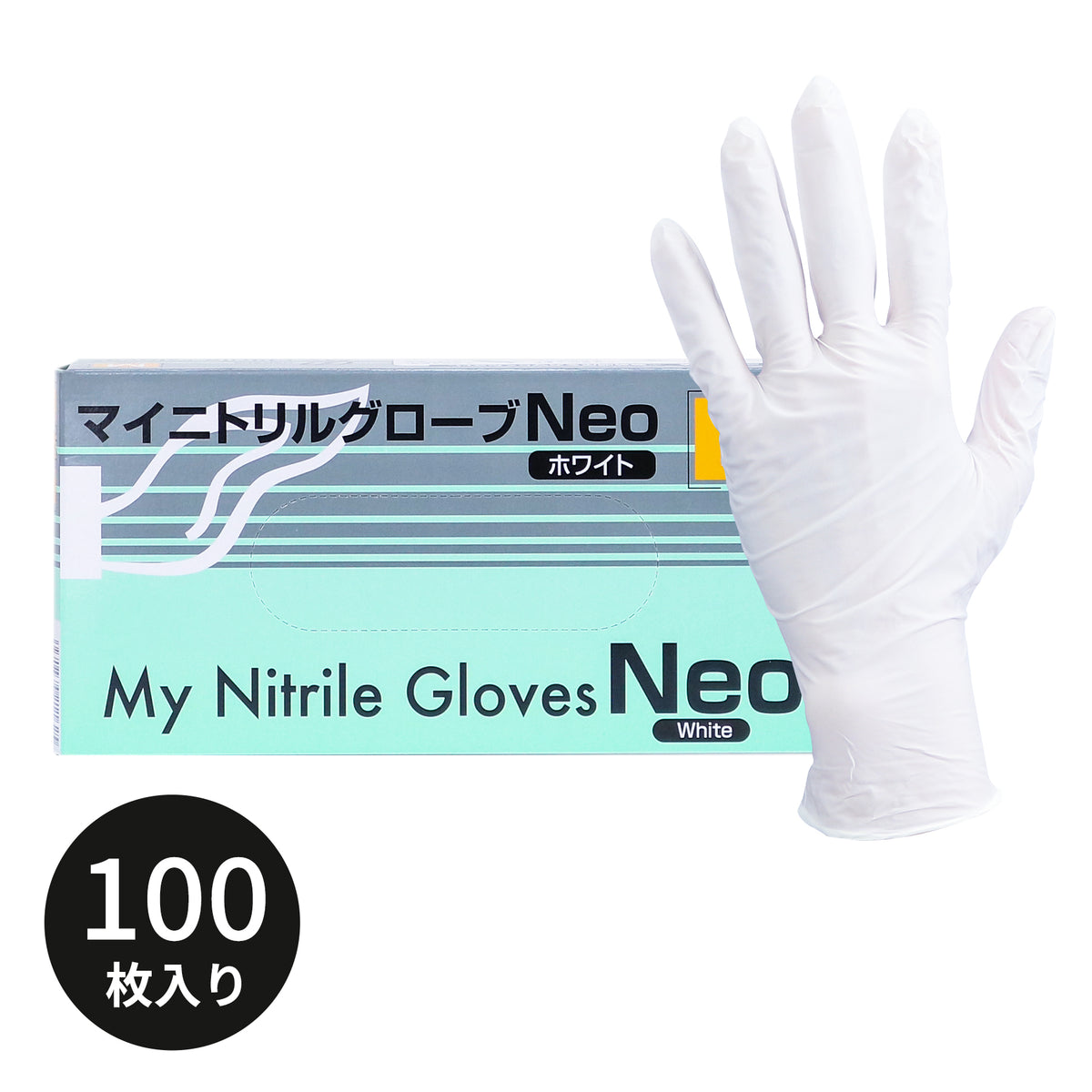 マイニトリルグローブ+Neo ホワイト M 37009-003 – minnappy