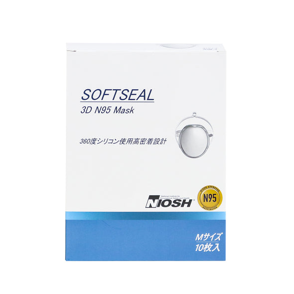 NIOSH認証 SOFTSEAL 3D N95マスク(カップ型)　M/Lサイズ　12箱120枚 (ドクターテクト)